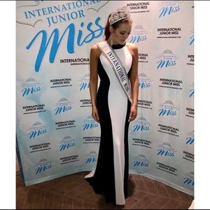 Black & White Tony Bowls Dress, Pageant/Prom